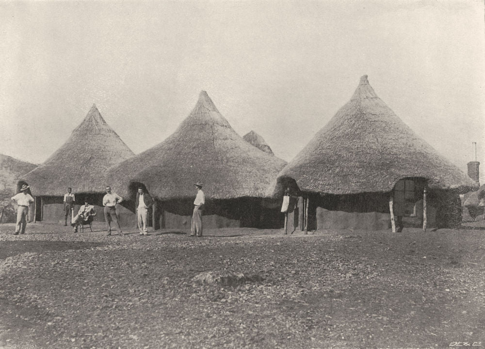 ZIMBABWE. Mr Rhodes's farm, Sauerdale 1899 old antique vintage print picture